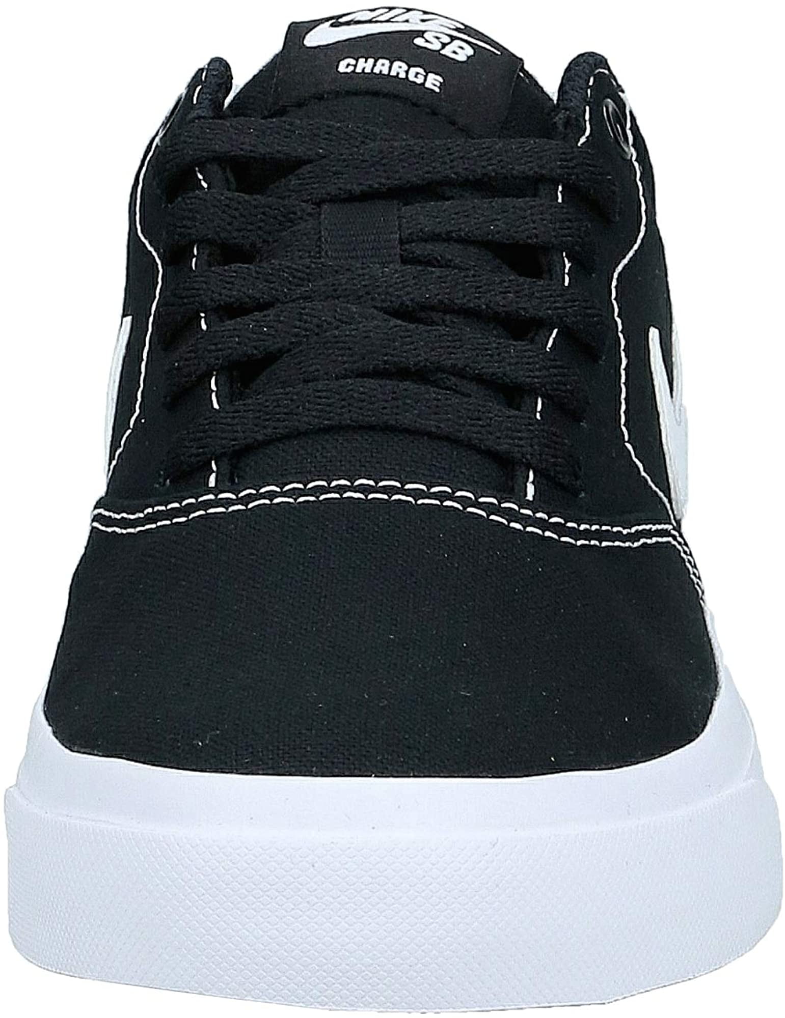 Nike SB Charge Lace Up Canvas Skate Shoes All Black Cushion Unisex NEW |  eBay